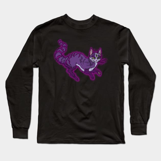 Cheshire Cat Long Sleeve T-Shirt by Chaos Bound Designs